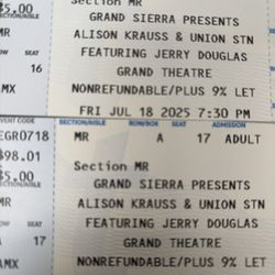 Alison Krauss & Union Station At GSR July 18