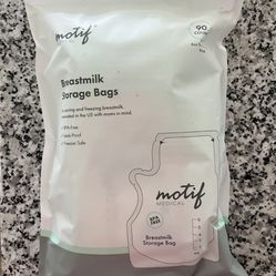 MOTIF Medical Breastmilk Storage Bags 90 Ct 8 oz BPA Free - Leak Proof