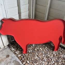 Large Cow Sign
