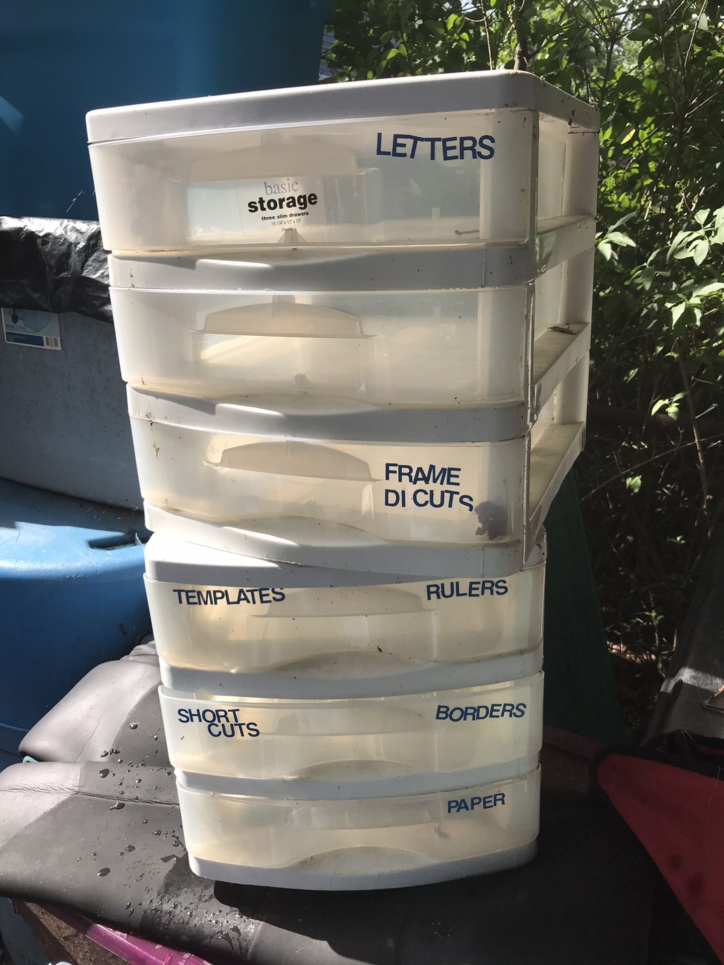 Two Arts And Crafts Storage Drawers Both For $20 Firm