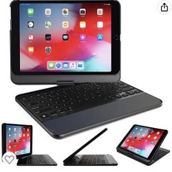Snugg iPad Pro 12.9 Case with Keyboard 2nd Generation (2017 2nd Gen/2015 1st Gen) - Bluetooth iPad Pro Keyboard 12.9 1st Generation - 360 Degree Apple