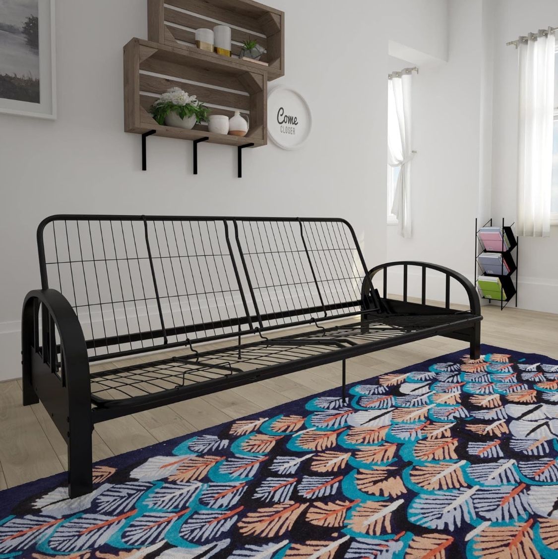 Black Metal Futon Couch/bed Frame 