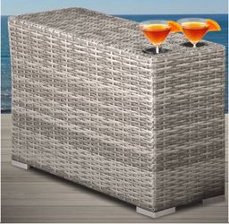 Rectangular Outdoor Side Table , 13 " W 30 " D