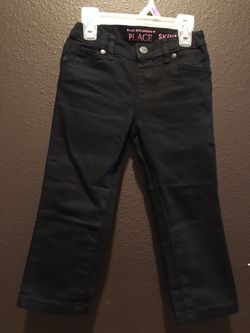 Toddler Girls Black Jeans 2T