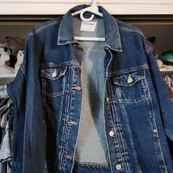 Women's Denim Jacket Size Large 