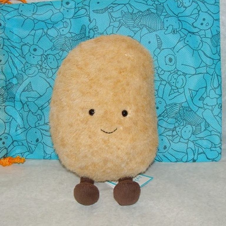Authentic Jellycat Amuseable Potato Plush Toy Food Vegetable NWT & Dust Bag