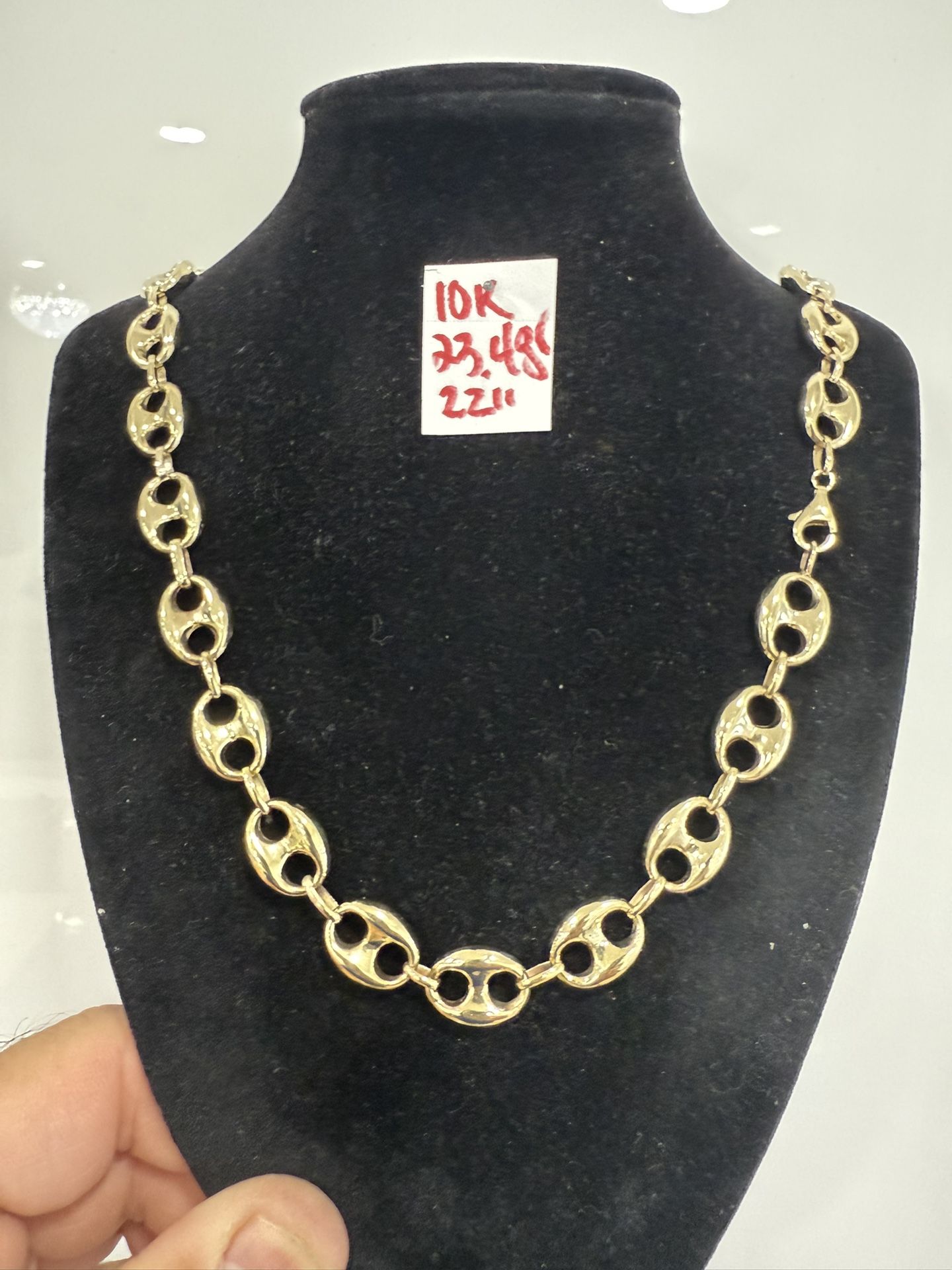 10K Yellow Gold Gucci Chain 23.4Gr 22 Inches Long