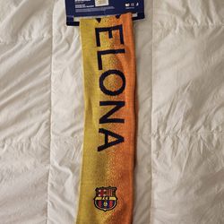 Fc Barcelona scarf,bought at stadium, brand new with tags