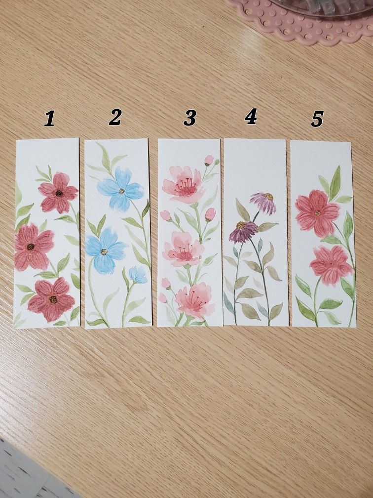 Watercolor Bookmarks 
