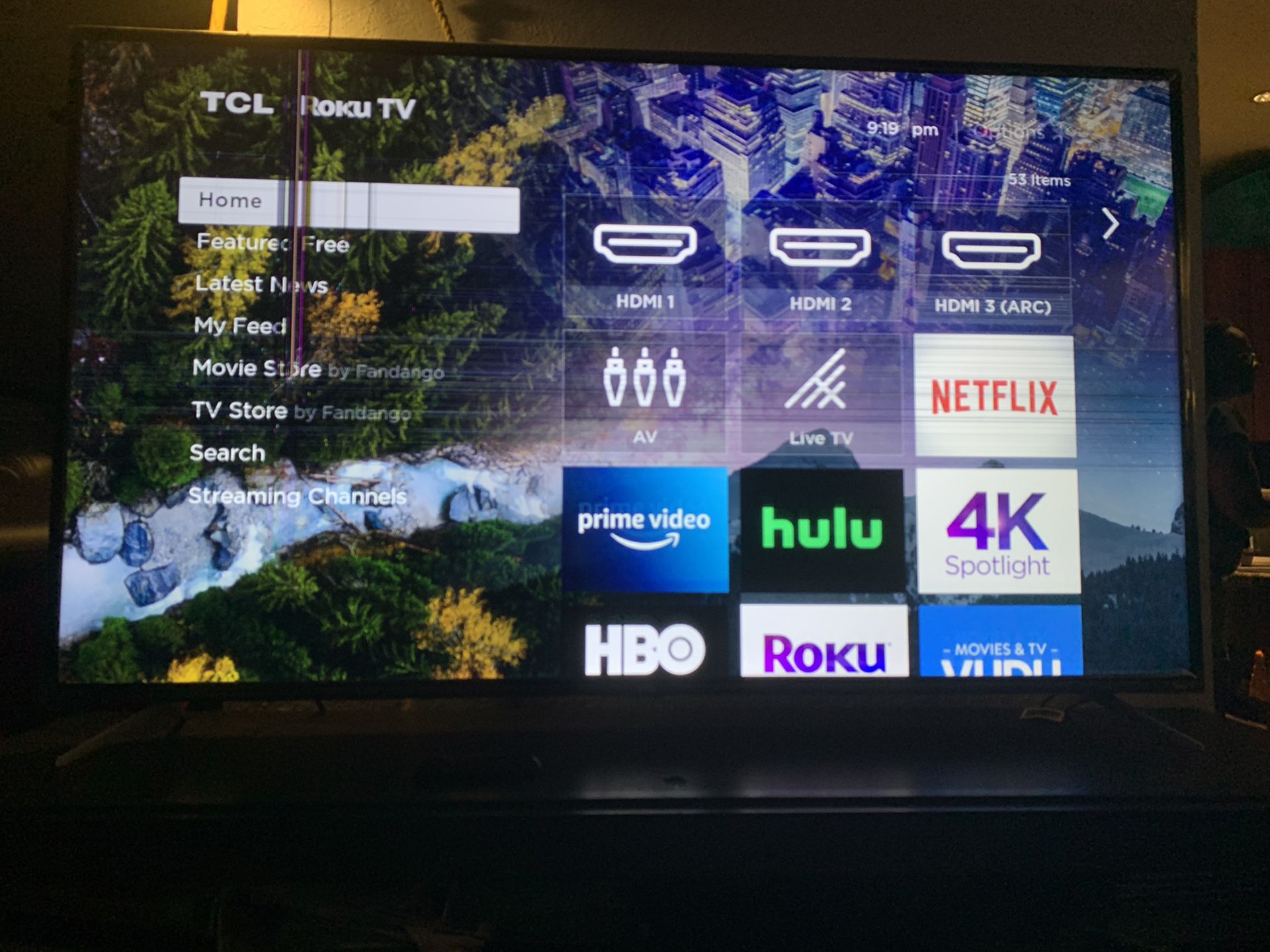 TCL-65 inch LED Smart TV *Has Lines*