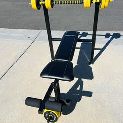 Competitor Weight Bench with weights