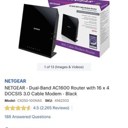 Netgear WiFi Cable Modem Routor 3.0