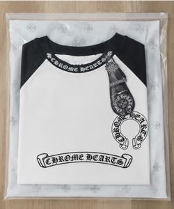 Chrome heart long sleeve designer  white/black size small