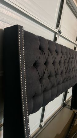 King size bed with bed frame