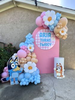 Balloon Garland , Bluey Party Decorations , Backdrop 
