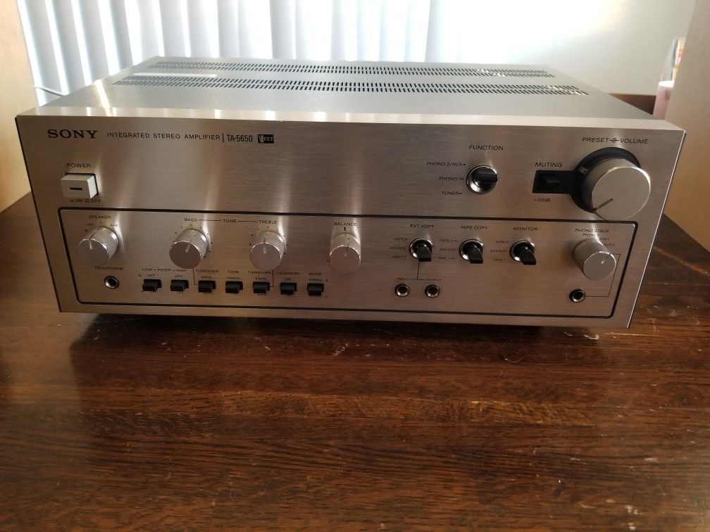 Sony Vfet Integrated Amplifier Ta-5650