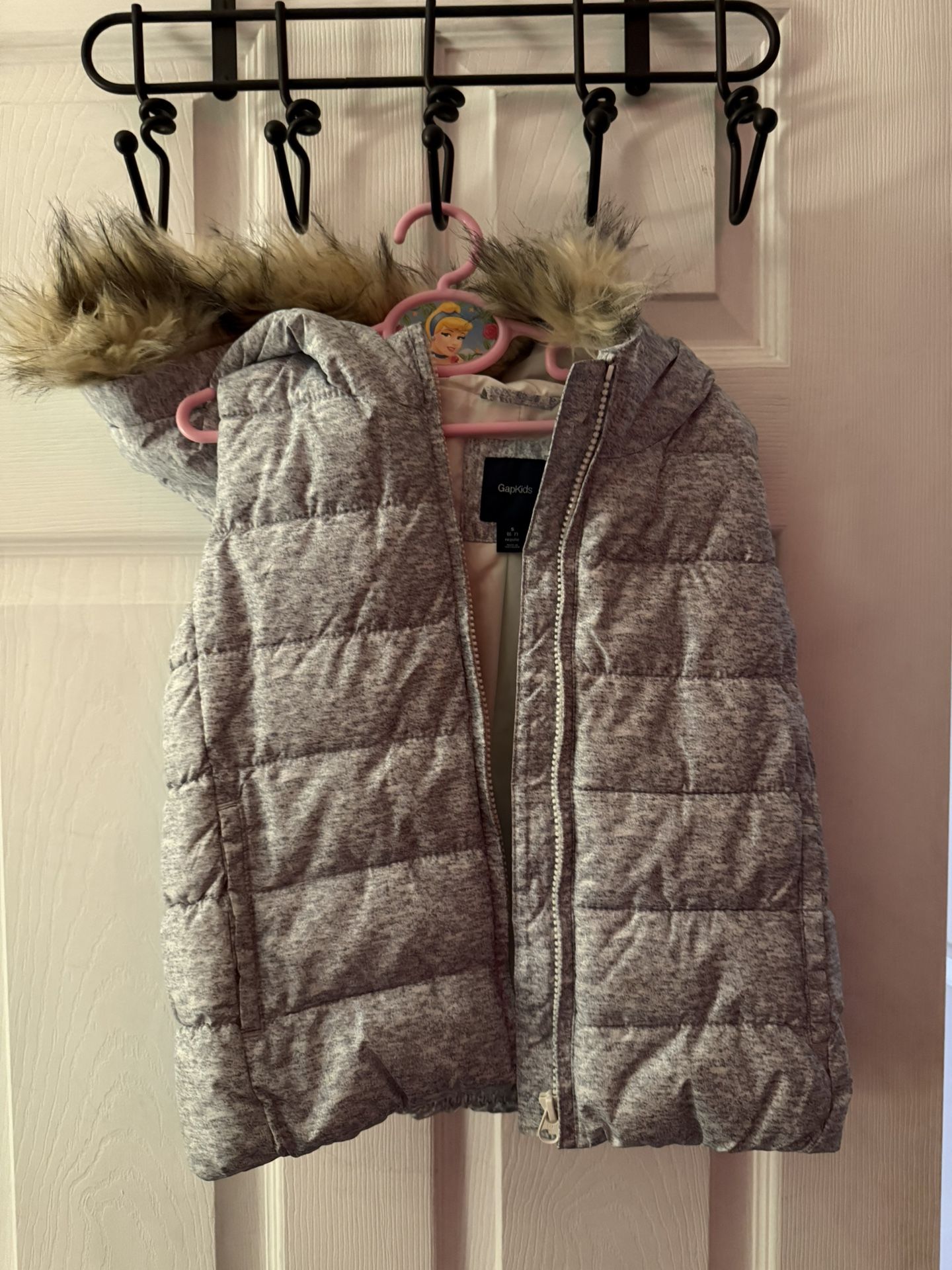 Gap Kids Fur Lined Hoodie Vest