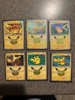 Pokemon 30th Pikachu lot mint