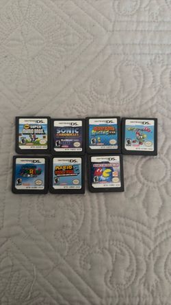 Nintendo DS 7 raw Game Lot