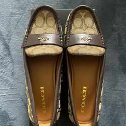 Coach slip ons size 9w