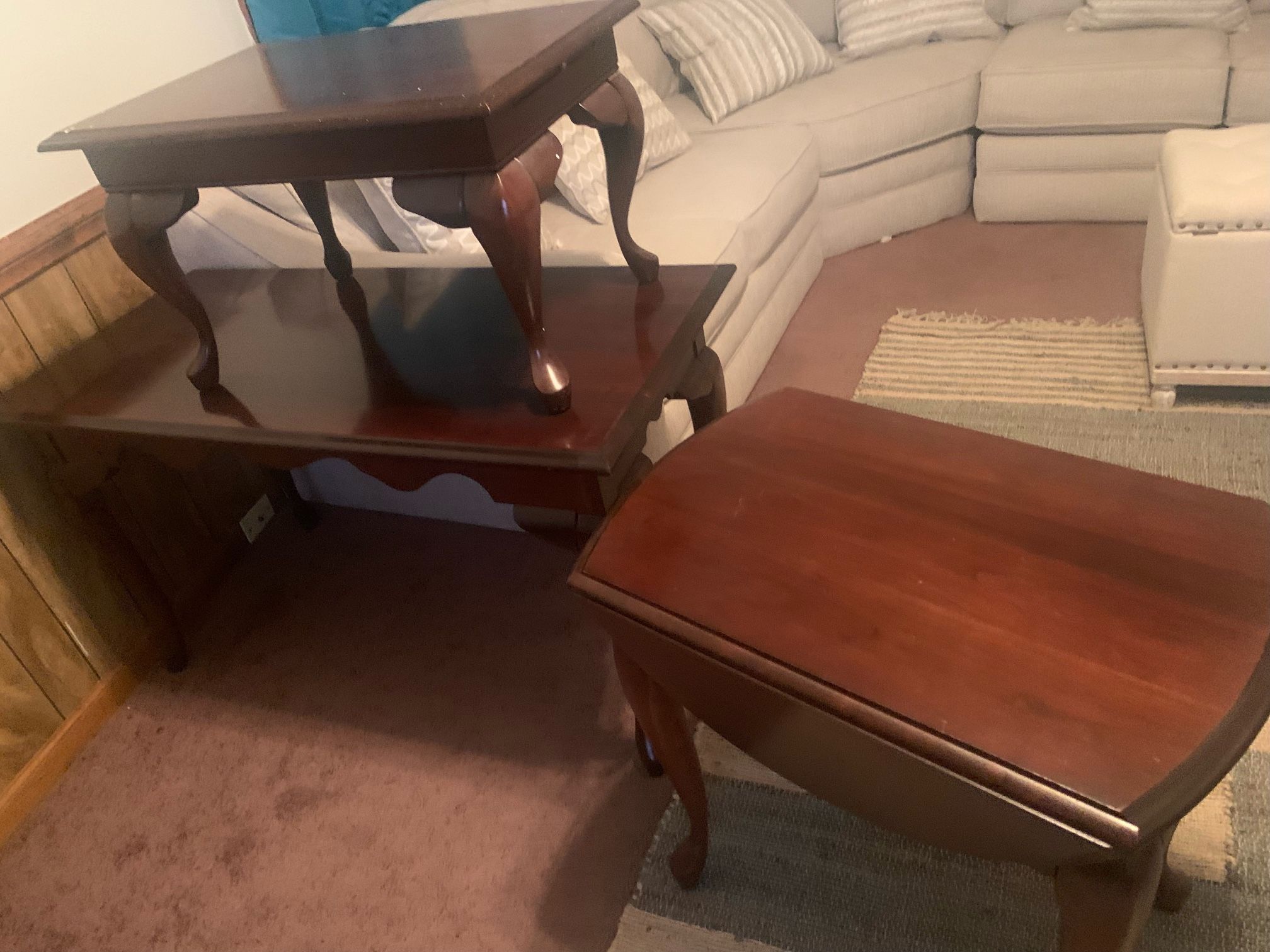 3 Wooden Tables