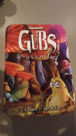 Metal tin GUBS card game