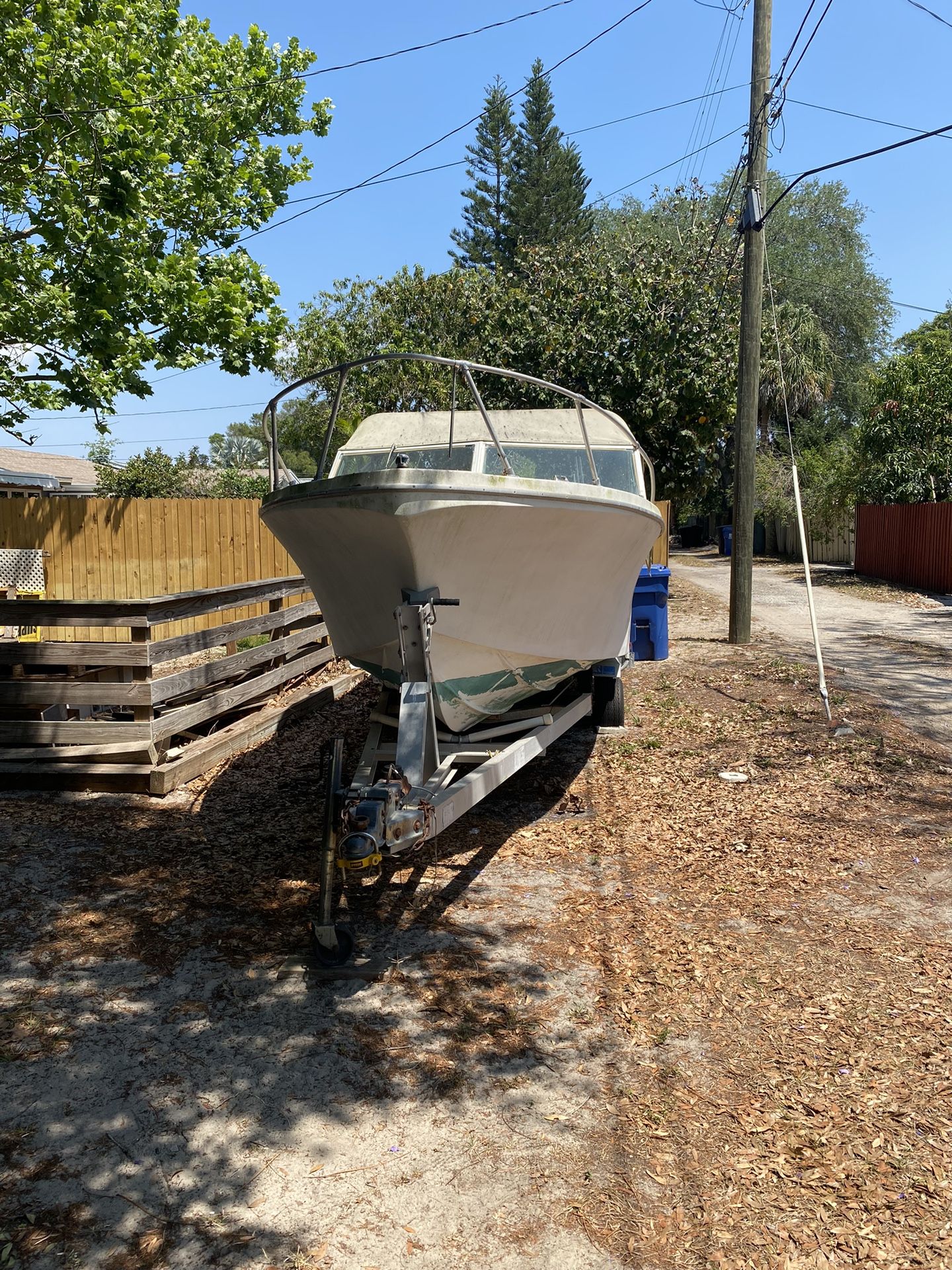 Sportcraft 22’ Cabin Boat With Aluminum Trailer