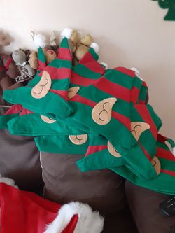 Xmas Santa Hats And ELF'S
