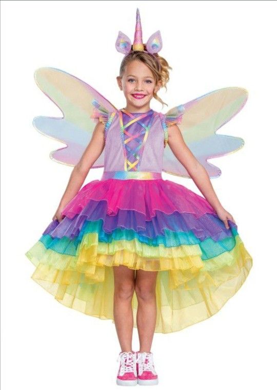 halloween costume for girls. unicorn headpiece with wings