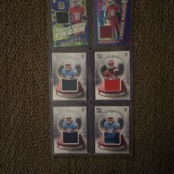 Sweater Patch Card Rookie Lot Marvin Harrison Jr Shedeur Sanders Omarion Hampton 6 Card Lot 