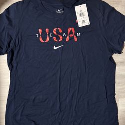 Brand Name New Women’s Nike Team USA T-shirt Tee With Tags Size XL
