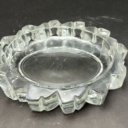 VTG Avon Ashtray/Soap Dish/Trinket Dish Glass Clear Cut Crystal Heavy 