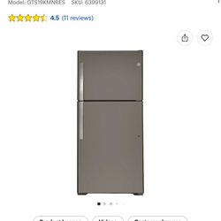 GE Fridge - 19.2 Cu. Ft Top freezer and refrigerator (New!)