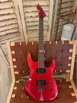 Red guitar