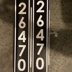 House Number Aluminum Signs, New