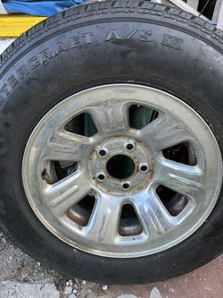 Chrome Wheel With Tire