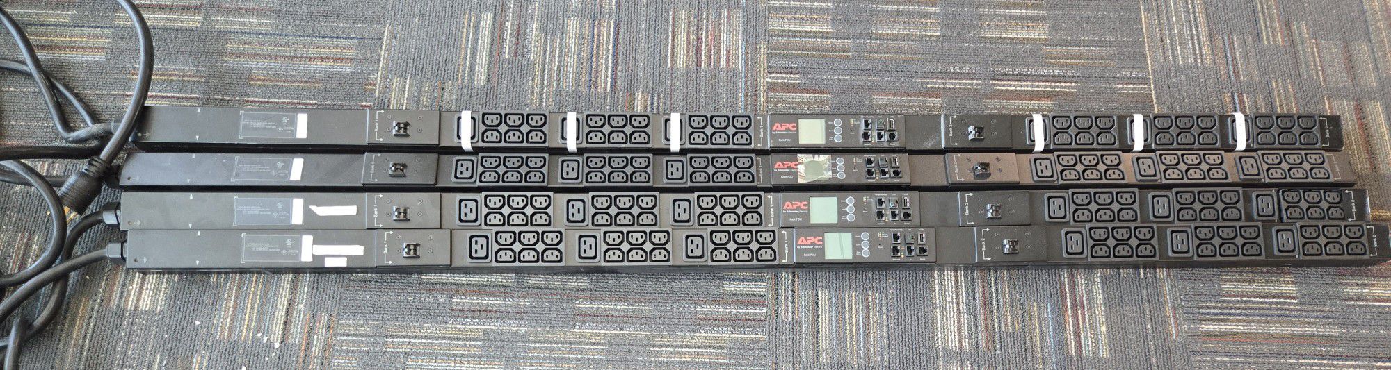 APC AP8841 200/208V 30A 300W Metered Rack PDU Lot Total of 4!