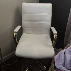 White Leather Chair