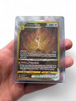 Gold arceus vstar GG70 NM crown zenith pokemon card