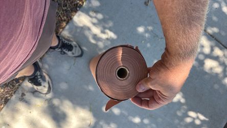 Sandpaper Roll Partially Used