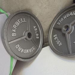 Weights Plates Pair 25, 35, 45, 4-10. 