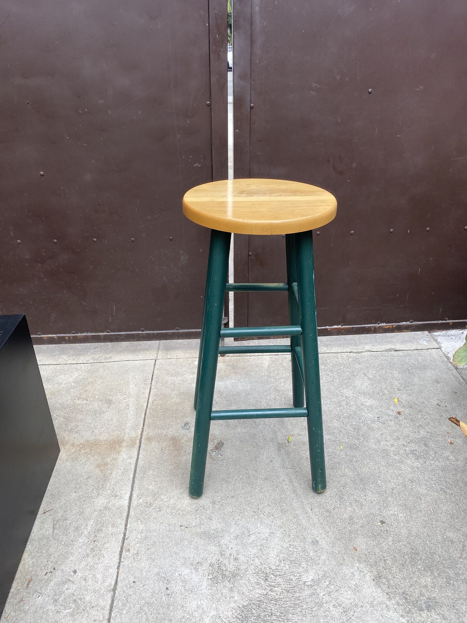 Wood stool 28” High