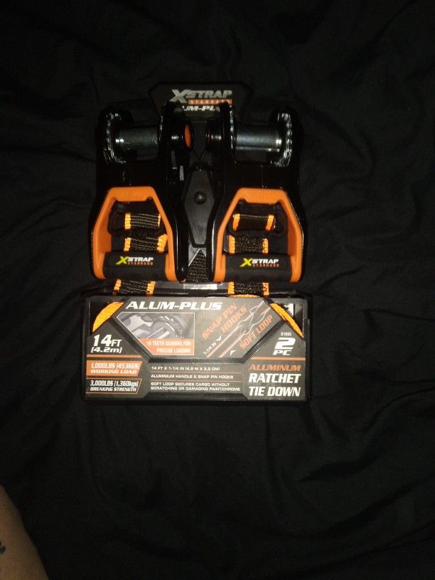 2 Piece Ratchet Tie Down Set