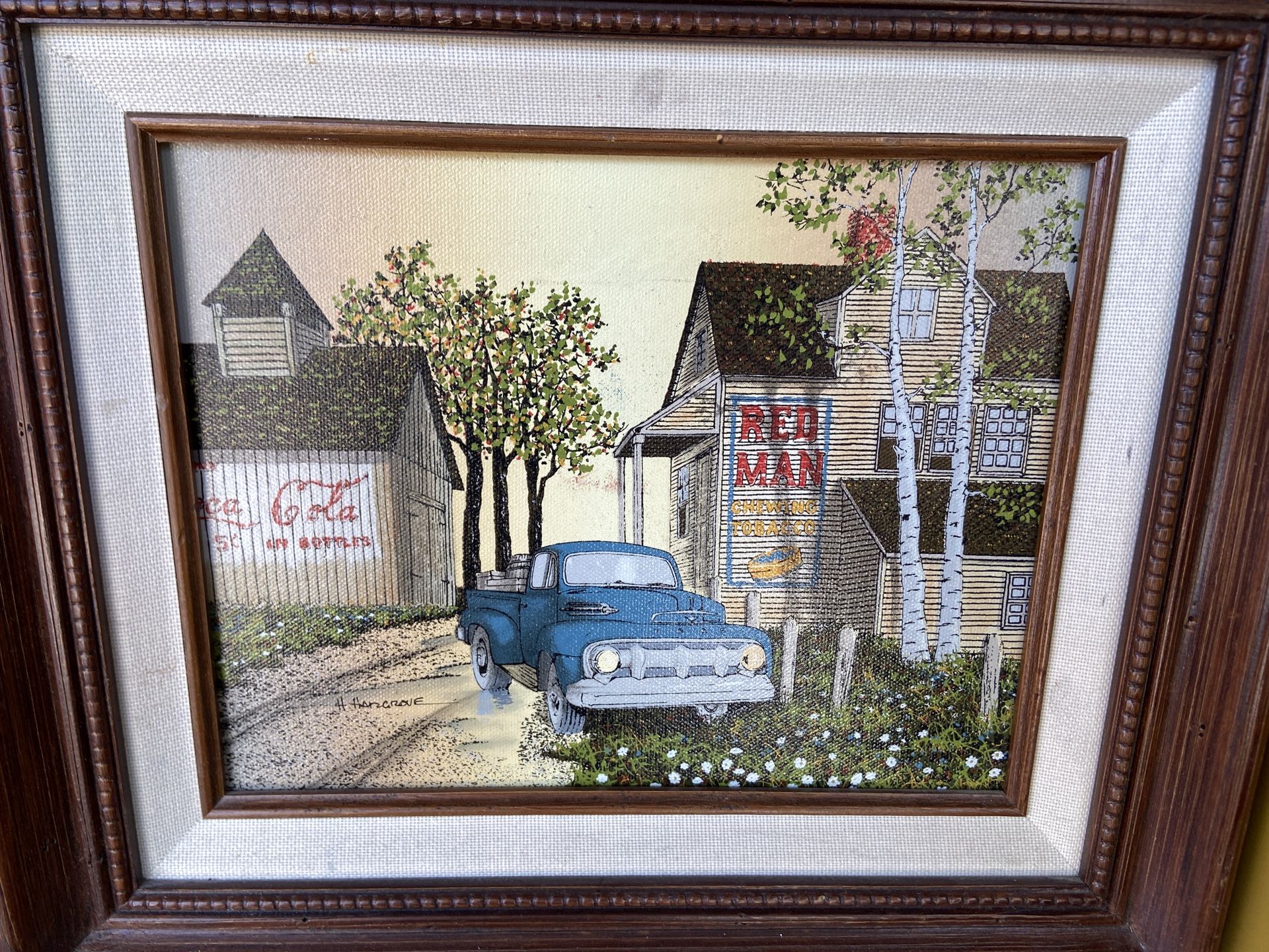 Vintage H Hargrove Canvas
