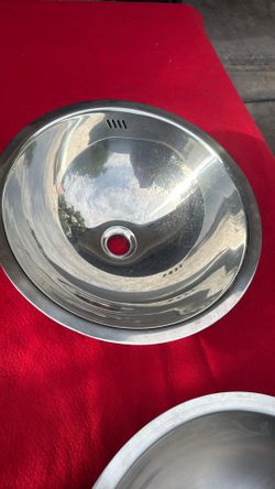 Stainless Vessel Sink 16x7”