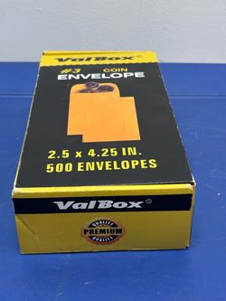 Coin Envelopes Small Parts Envelope with Gummed Flap for Home, Garden or Office Use, Kraft Seed Envelopes 500 per Box (Brown, 3 (2.5x4.25 Inches))