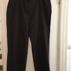 L.L.Bean women’s classic fit curvy brown pants sz18