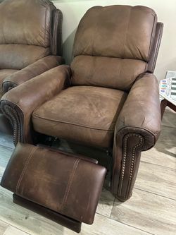 Leatherette recliners - set of 2