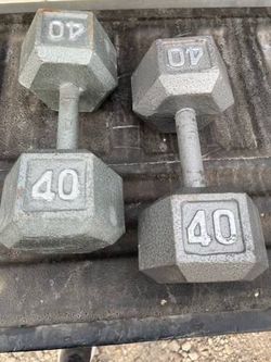 40 Lb Dumbbells