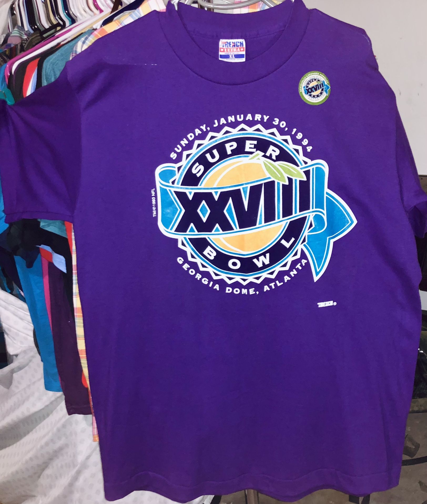 RARE Vintage 1994 NFL  Super Bowl Atlanta GA New With Tag Attached 